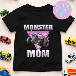 YOUTH & ADULT Monster Mama Truck Enthusiast Shirt, Off-Road Adventure Custom Gift Mudding Graphic Tee, Personalized Dirt Track T-Shirt