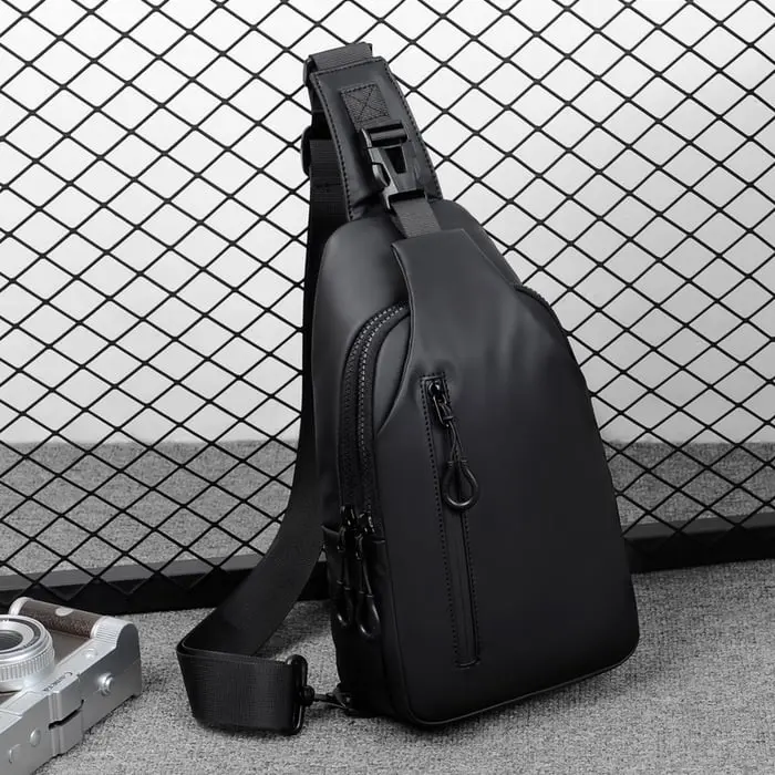 Men's Waterproof Crossbody Bag - Shoulder Crossbody Purse, Water Resistant Bag, Large Capacity, Adjustable Strap, Built-in USB Port