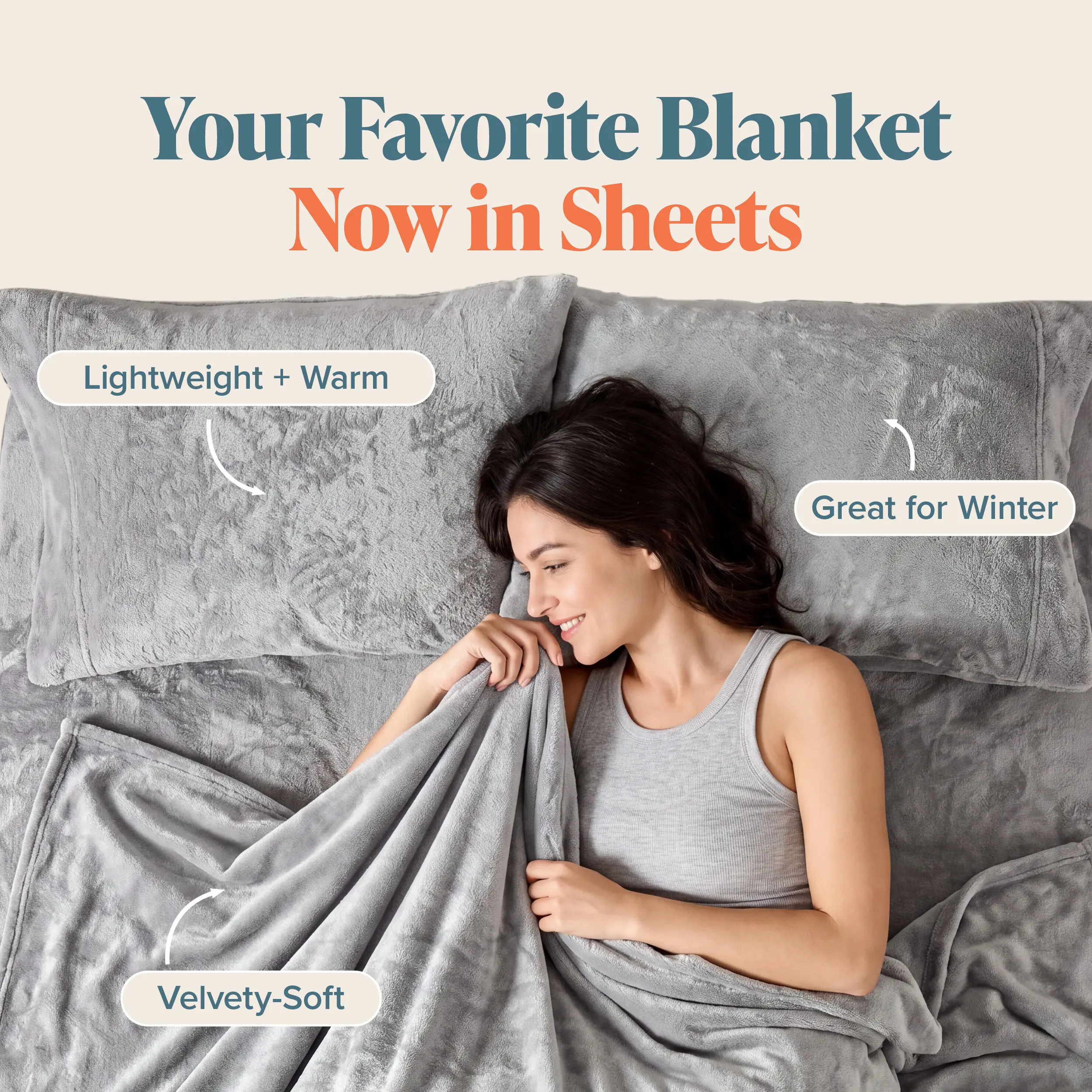 Bare Home Microplush Fleece Bed Sheet Set - Cozy Warm Bedding, Velvety Soft Solid Design, Fitted Mattress Sheet, 15” Deep Pockets, Easy Machine Washable