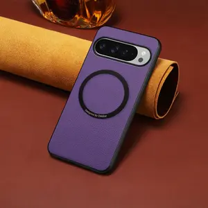 Leather Magnetic Phone Case Compatible with Google Pixel 10 Pro XL, Pixel 10A, Pixel 9 Pro XL, Pixel 9A, Pixel 8 Pro, Pixel 8A, Pixel 7 Pro, Pixel 7A, Pixel 6, Shockproof Protective Cover with Durable Material and Secure Grip Design