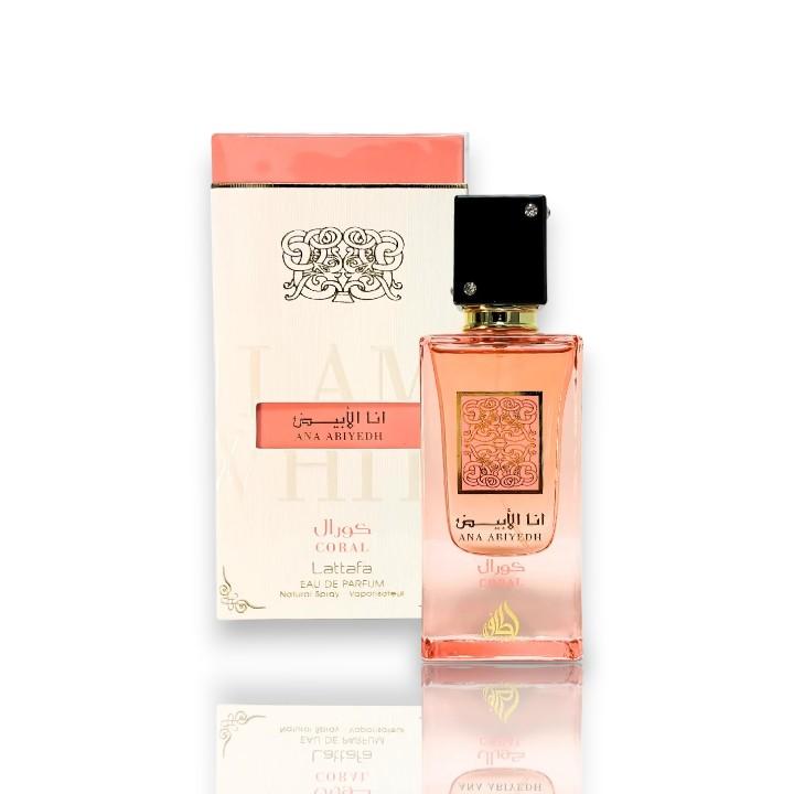 Lattafa Perfumes Ana Abiyedh Coral Eau De Parfum Natural Spray Unisex Fragrance 60 Ml - 2.0 Oz