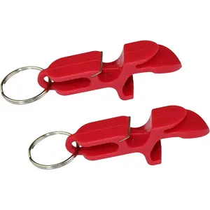 tool bottle opener  - 2 pack - Red -  shotgunning tool -  for parties,  favors, , drinking accessories