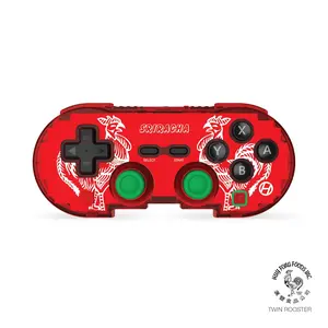 Hyperkin Sriracha Pixel Art Bluetooth Controller - Officially Licensed - For Nintendo Switch, PC, Mac, Android, iOS (Twin Roosters)