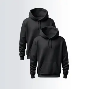 2 Pcs Warm Winter Hoodie Pullover Unisex Menswear Sweatshirts