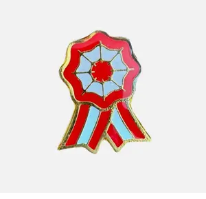 Peruvian Rosette Flag of Peru Badge Pin - Metal Coated Patriotic Symbol for National Pride & Identity