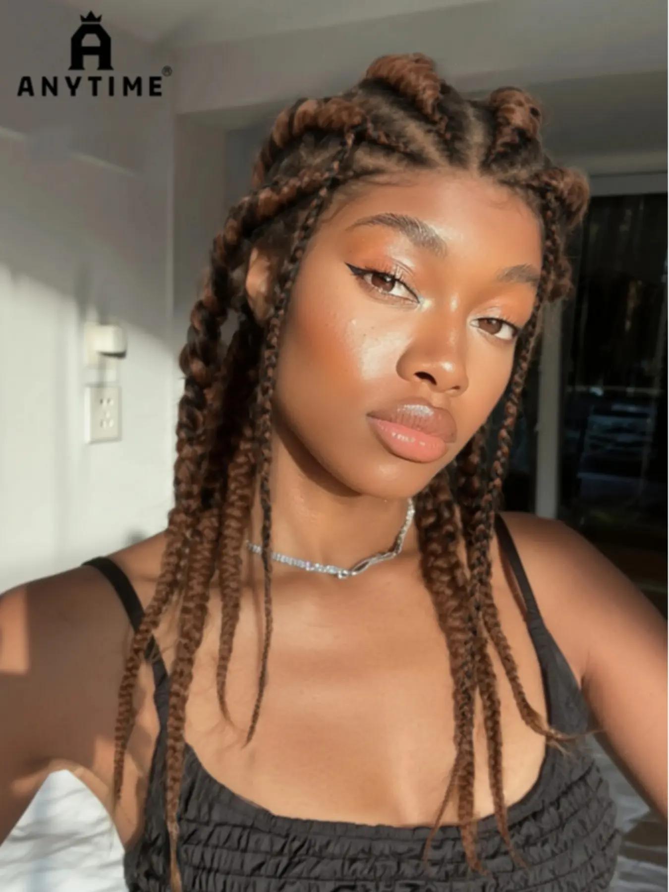 18 Inch Cornrow Braided Wigs for Women, Synthetic Full Lace Braids, Heat Resistant, Transparent Lace Front, Baby Hair Included
