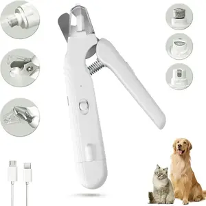 Pet nail grinder, multifunctional dog nailtrimmerand cat nail trimmer kit, ultra quietelectric petnail grinder, rechargeable, suitable fortrimmingsmall and large dogs, with a 4-hourbattery life pet hair