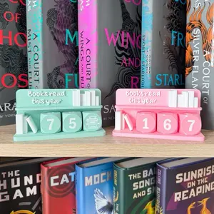 Book Counter - Books Read This Year - 3D Printed - Customize Colors