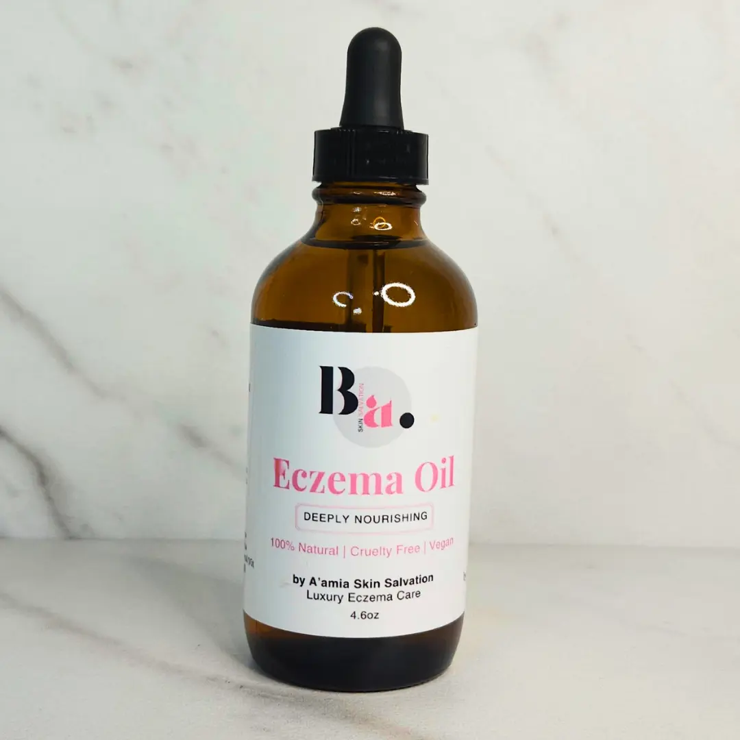 by A'amia Skin Salvation Eczema Oil - Deeply Nourishing Natural Moisturizer with Grapeseed Avocado Jojoba Oils & Vitamin E for Dry Eczema Skin