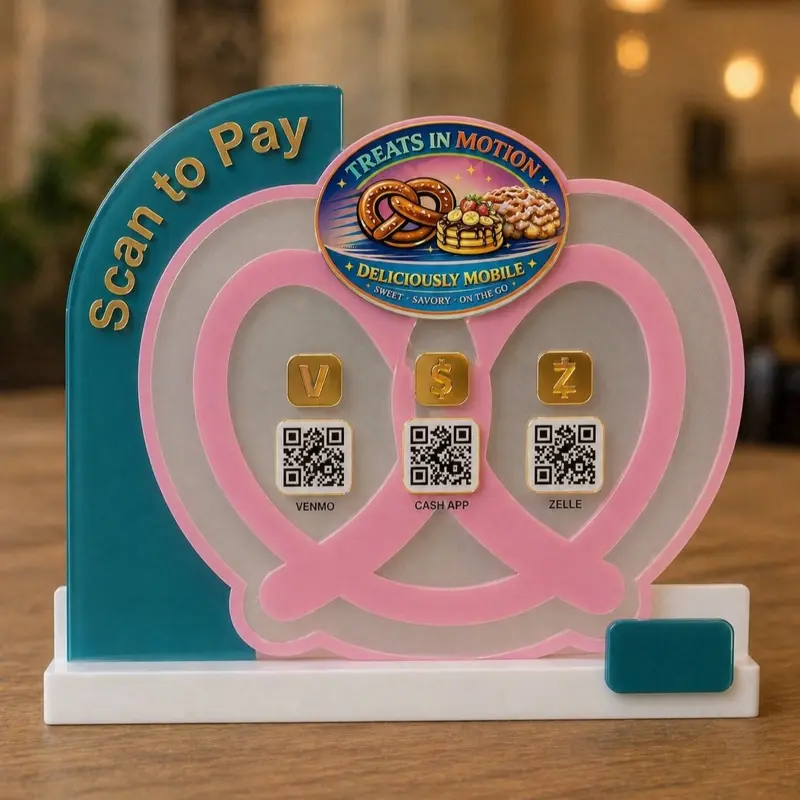 Custom QR Code Payment & Social Media Sign – Perfect for Small Businesses & Market Vendors