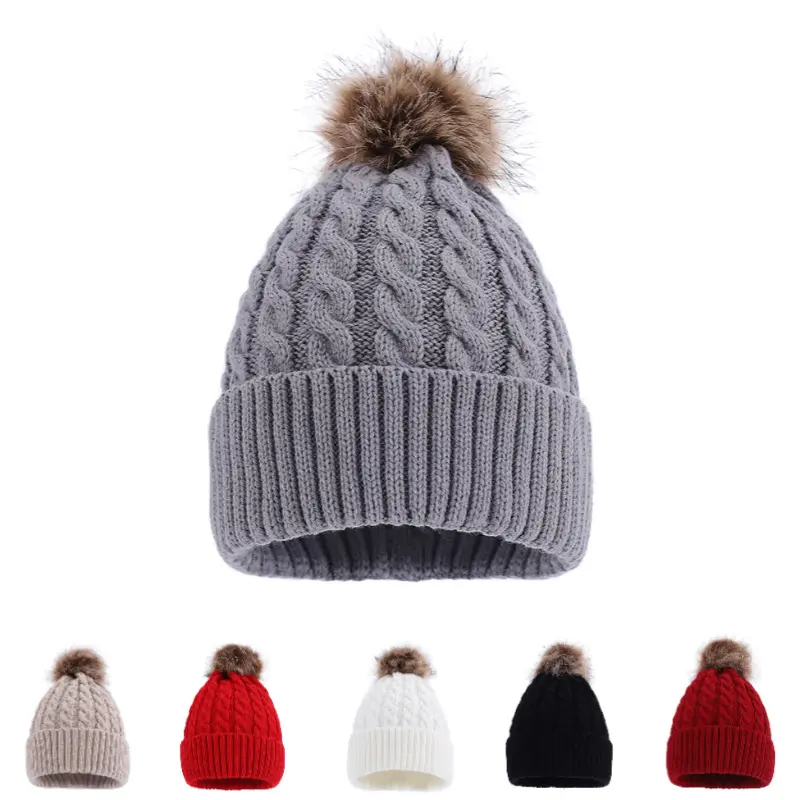 Knitted Crochet Beanie Hats for Women Warm Knit Winter Hats Soft Stretch Hat Caps Solid Color Winter Warmer Beanies for Winter Cute Y2K Cap for Women