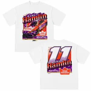 Denny Hamlin Kings Hawaiian NASCAR Racing T-Shirt, Vintage Double Sided Graphic Tee, Retro Motorsport Fan Shirt for Men Women - Menswear & Underwear - Men's Tops - T-shirts - Men's Short-sleeve T-shirts