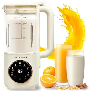 47 Oz Electric Nut Milk Maker with 24H Timer Delay Start Keep Warm Self Clean Boil for Baby Food Plant Based Drinks