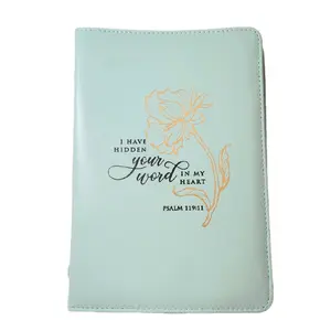 I Have Hidden Your Word Bible Cover Mint XL - Psalm 119:11 Design, Light Green Color, Ideal for Daily Use