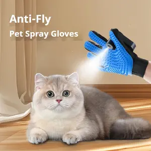 USB Rechargeable Deshedding Tool🐾 2-in-1 Massage & Shedding Control – Flexible Slicker Brush for Cats & Dogs, Pet Grooming Spray Gloves, Deep Clean Loose Hair, Crazy Cat Brush Essential🐱🐶