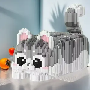 4685 Piece Small Cat Paper Towel Box Building Blocks, Perfect Holiday and Birthday Gift, Creative 3D Puzzle DIY Craft, Suitable for Ages 14+