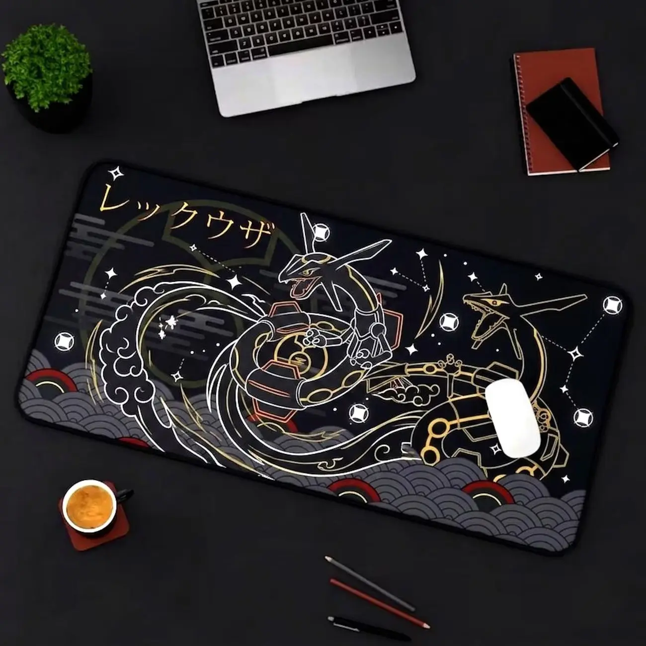 Shiny Rayquaza - MousePad, Desk Mat, XXL Extended Mousepad, Giant Mouse Pad, Large Gamer Pad.