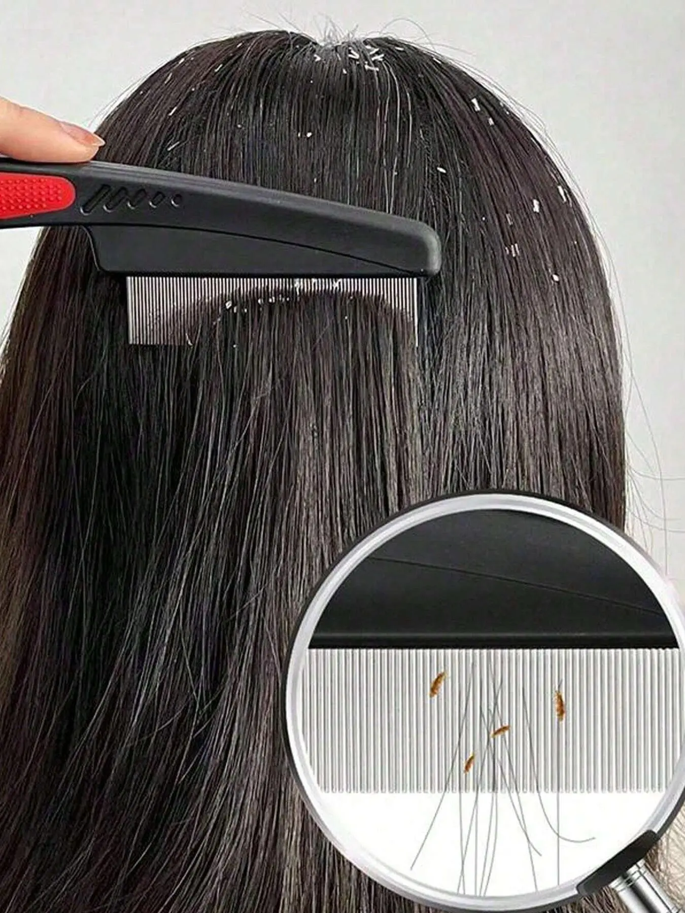 Stainless Steel Hair Comb, Professional Hair Dandruff Comb, Hair Salon ...