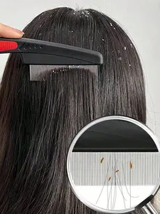 Stainless Steel Hair Comb, Professional Hair Dandruff Comb, Hair Salon Tools & Accessories for Women & Men