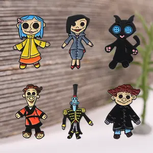 6PCS cartoon character alloy pins, suitable for decoration on backpacks and clothing, suitable for daily travel wear by men and women, exquisite gifts for family and friends, perfect as gifts