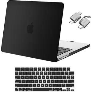 MOSISO MacBook Pro 14" Case A3434 A3112 A3185 A3401 (2025–2021), Ultra-Thin Original Color Hard Shell with Keyboard Cover & USB-C Adapter