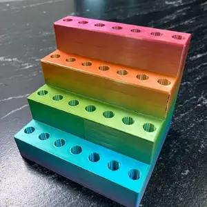 3D Printed Rainbow Pen Stand for Rhinestone Pens - Stable Base, Versatile Design, Perfect for Desks