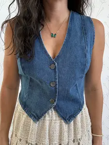 Downtown Denim Vest