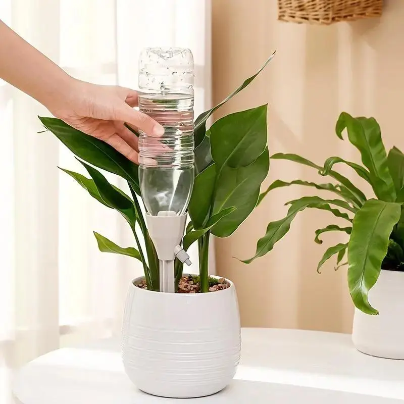 Smart Timed Automatic Watering System, 5 Adjustable Drip Irrigation Kits with Plant Sprayer Nozzles, Water-Saving Easy-to-Install Durable Automatic Garden Sprinkler for Potted Plants