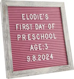 Rusti Hot  Felt Letter Board 10x10 Inhes  336 hangeable Letters, Numbers & Symbols  Message Board for lassroom,  & Offie