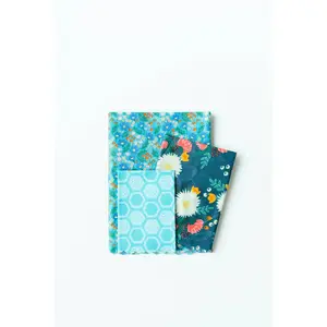 Nothing Fancy Supply Co. Reusable Beeswax Food Wrap Bundle - One each size