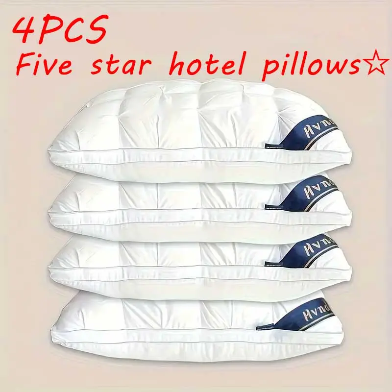 Luxurious Hotel-Quality Pillows - SoftFall SaleDown Alternative Fill for Side, Back, and StomachSleepers - All-Season Comfort and FlatteningResistance