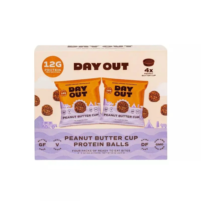 Day Out Peanut Butter Cup Protein Balls Multipack - 12g Protein - 8oz