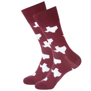 Texas TX Maroon Socks