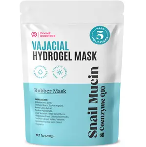 Divine Derriere FOR YOUR KITTY Vajacial Mask - 10-Minute GROWTH FACTOR Hydrogel Mask Snail Mucin & CoQ10 for Post Shaving & Waxing Plant Based Korean Mask - Hydrating Vajacial & Facial Masks, Moisturizing Organic Jelly Mask, Soothing Body Care Skin Repair