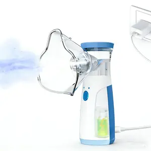 1PCS  Rechargeable Ultrasonic Handheld Mist Sprayer withBuilt-in 400mAh Battery, Includes Mask & Mouthpiece,Compact & Self-Cleaning, Ideal for Home & Travel Use (Noneed to install batteries.)