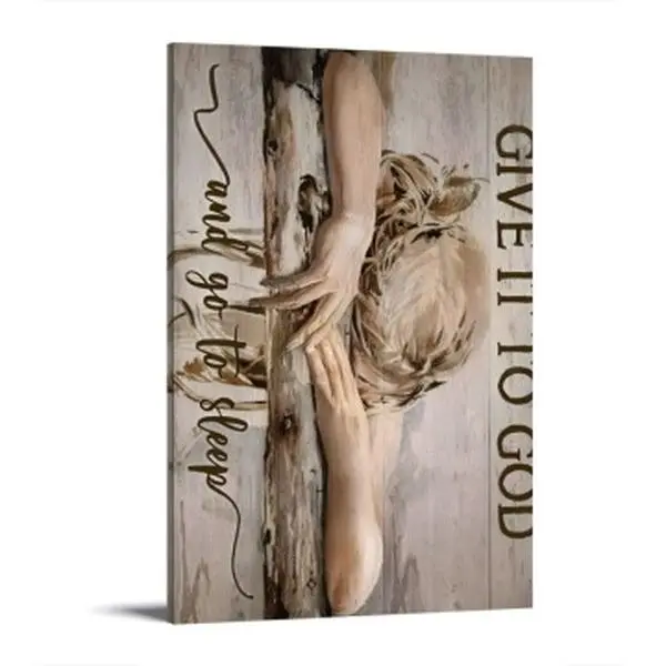 Artistic Religious Christian Theme Waterproof Canvas Print Wall Art - Decorative Display for Bedroom, Home Decor Ornament, Gift Poster