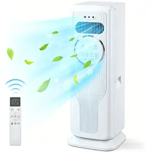 All-Season Tower Fan with Cooling & Heating Function, 4000ML Water Tank Air Cooler Humidifier, Space-Saving, Low Energy Consumption, Perfect for Small Homes, Offices & Personal Spaces