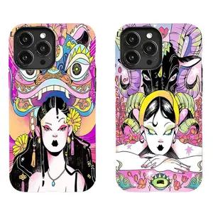 This retro-style lion dance phone case for girls offers excellent protection and is compatible with iPhone 17/16/15/14/13/12/11 Pro Max/Plus and Samsung Galaxy S23FE/22/23/24/25. Perfect for Christmas and Thanksgiving.