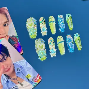 RosePop | NCT-Inspired Press-On Nails (Premium Coffin)