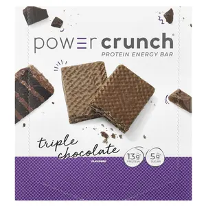 BNRG Power Crunch®, Protein Energy Bar, Triple Chocolate, 12 Bars, 1.4 oz (40 g) Each