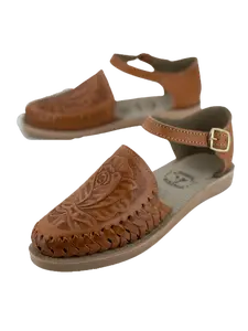 Women's Handmade Huarache de Pulsera - Printed Rose