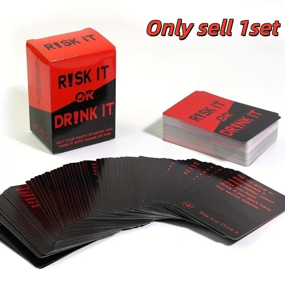 152pcs Adventure Drinking Party Game Set, Drinking Game Kit, Drinking Board Games, Fun Birthday Party Games, Nightly Alcohol Challenge, Creative Party Activity Supplies