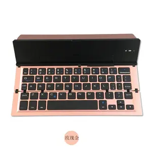 Foldable Bluetooth Keyboard, suitable for iPad, mobile phones, and computers, universal aluminum alloy portable magic keyboard