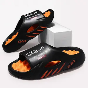 Men’s Outdoor EVA Slides – Chunky Cushioned Sport Slippers, Shock-Absorbing Non-Slip Sandals, Lightweight Open Toe Footwear for Street, Beach & Travel