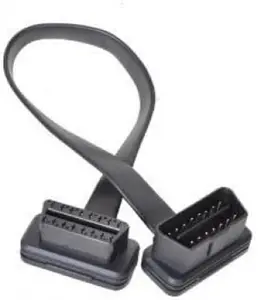 OBD2 Scanner - OBD 2 Flat Ribbon Extension Cable 16 Pin Male to Female Port| Extender for Scan Tools, Diagnostic Reader, OBD GPS Tracker| Durable, Flexible, Long Lasting OBD Tracker for Car