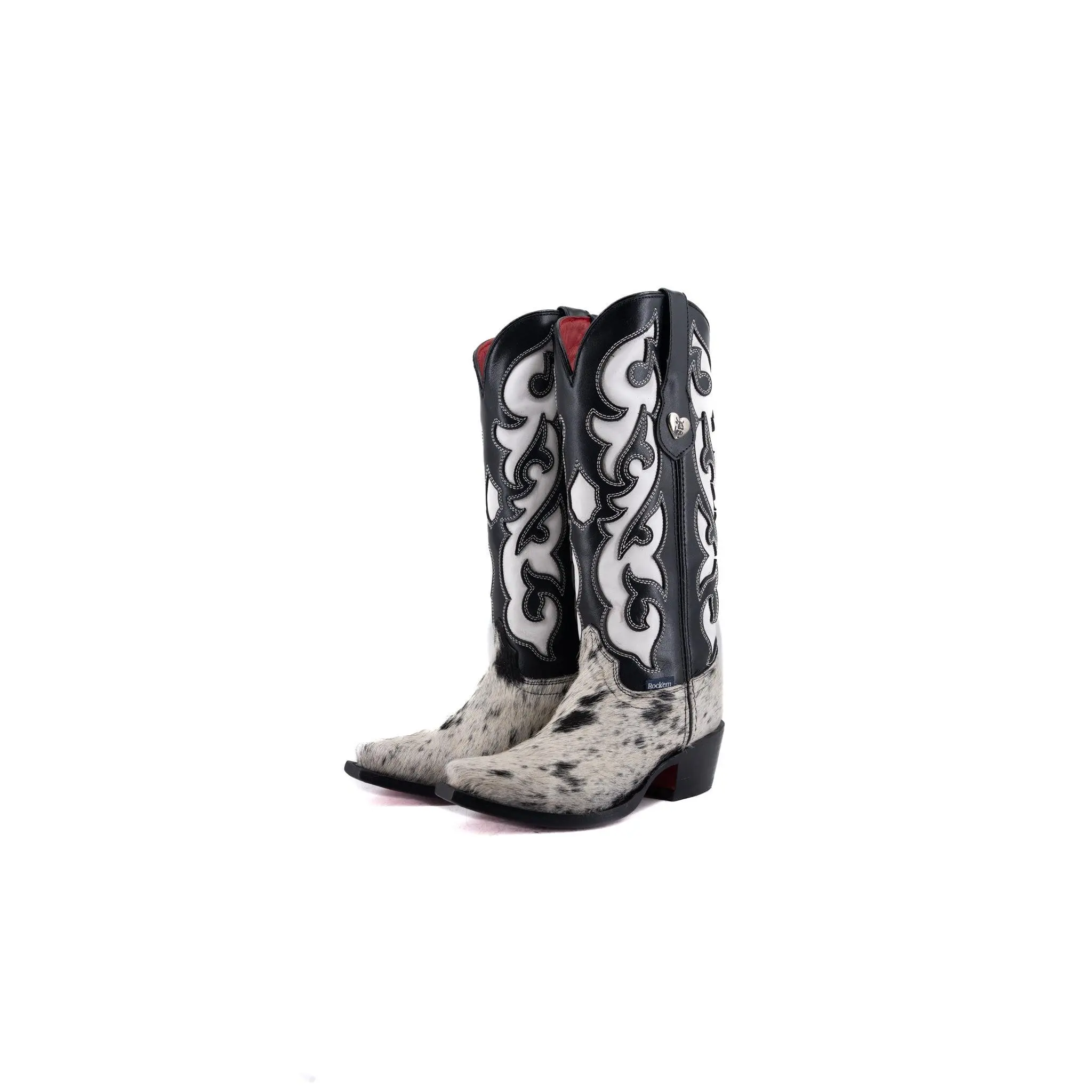 Emely Midi Cowhide Red Bottom Snip Toe Cowgirl Boot  Size 5 Box CW97