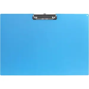 11x17 Clipboard with Ruler  Clipboard Landscape Low Profile Clip 11 x 17 Clipping Board Plastic Blue Pack of 1