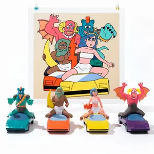 Funny Car Toy Figure, Retro Pop Style Decor, Cool Youth Must-Have, Bedroom Desk Display Rack, Handbag Organizer, Trendy Collectible