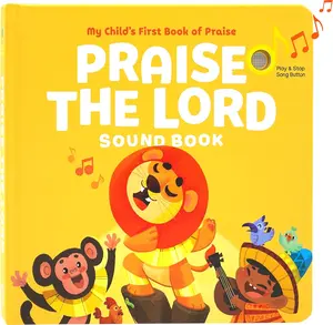 Hello 2 Kids Praise The Lord Christian Sound Books for Kids - 6 Bible Songs - Christening, Baptism Gifts for Boys and Girls - Religious Toys, Interactive Music Books for Toddlers - Baby Dedication