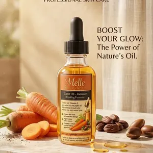 Melle Carrot Oil Radiance Boosting Formula with Vitamin E for Professional Skin Care Boost Your Glow